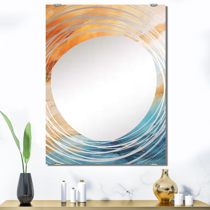Miroir mural Flatley - Tachisme MIR136200, 40 po x 30 po