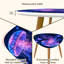 Ensemble de 2 tables basses gigognes Triangle