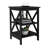 Oxford Small Side Table With UV Lacquered Surface And X-Leg Design, Ideal For Living Room Use