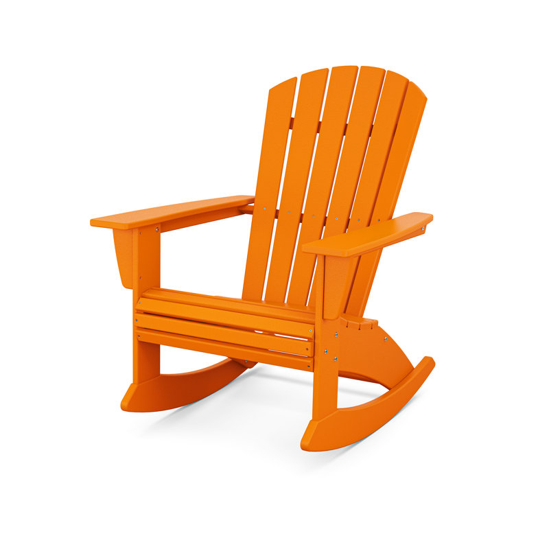 Chaise berçante d'extérieur POLYWOOD, Tangerine