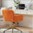 Artificial rabbit hair Home Office Chair with Metal Base, Adjustable Desk Chair Swivel Office Chair, Vanity Chair-766076666