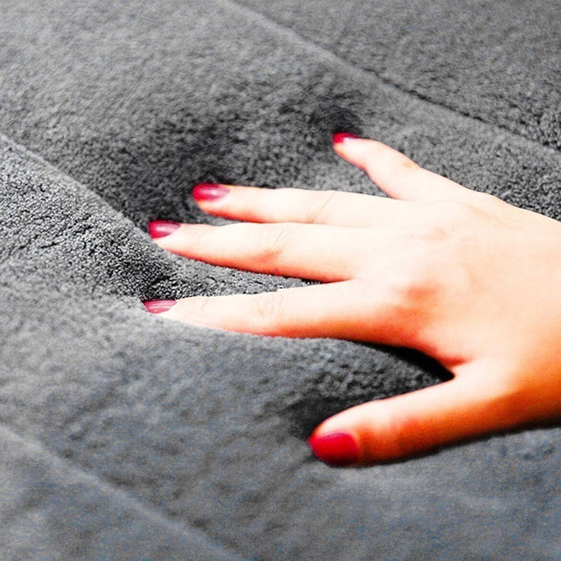 Tapis de sol antidérapant en mousse à mémoire de forme pour spa Floormat, H 16,09 po x l 4,04 po x P 2,76 po, Blanc beige