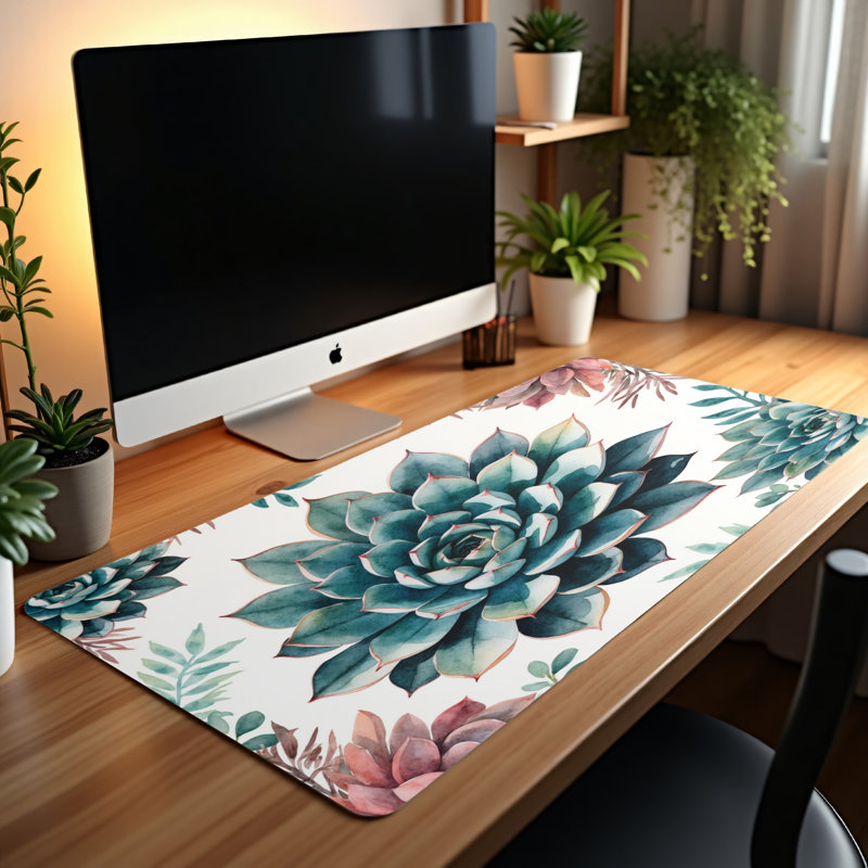 Polyester Desk Pad, 14.4x12.1