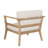 Echo Patio Acacia Wood Lounge Chair With Cushions & Armrests