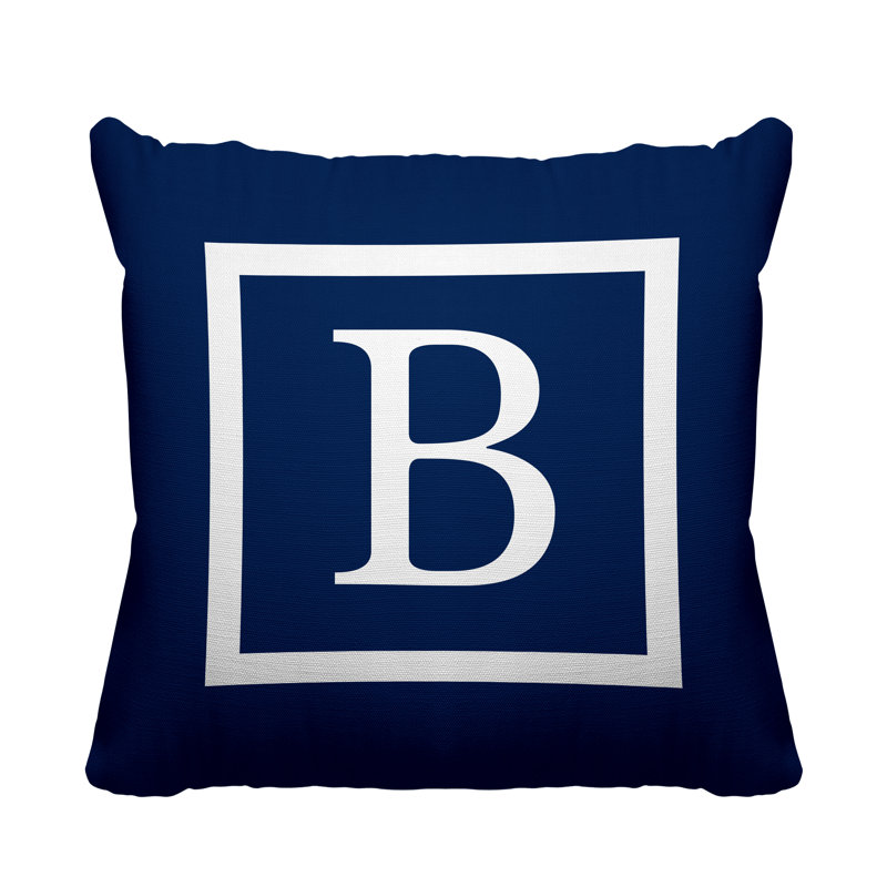 Coussin Colter, L 17 po x H 17 po, Bleu marine, 19 po x l 19 po