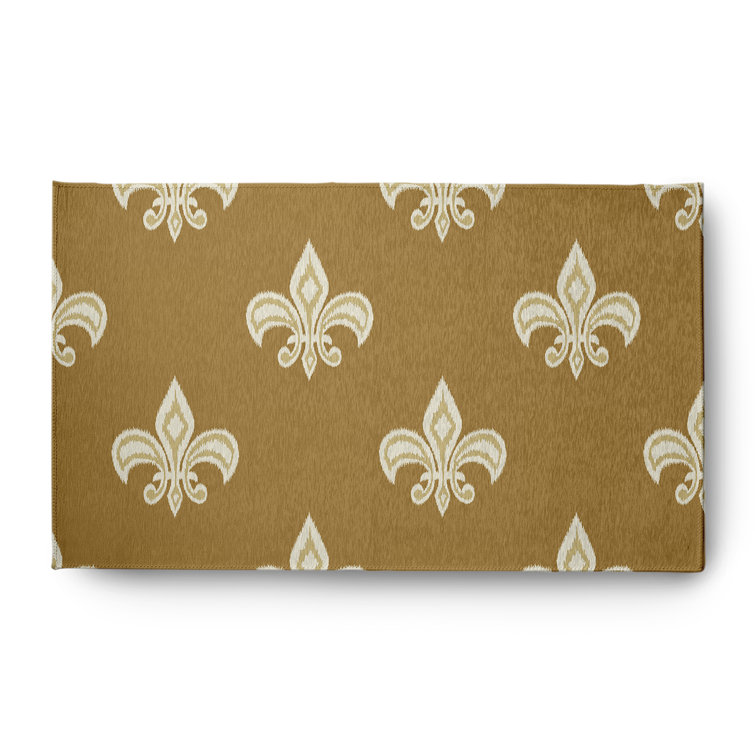Chenille Damask Indoor Rug