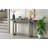 Rectangle Console Table With Thick Wood Legs-63502086-63502104