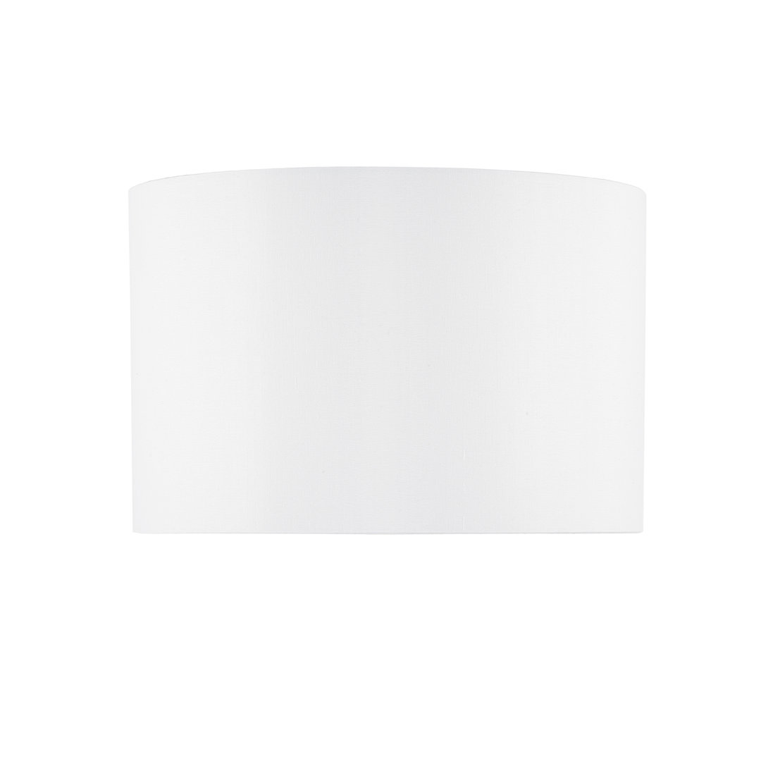 Zeppelin 20cm H Silk Drum Lamp Shade in Ivory