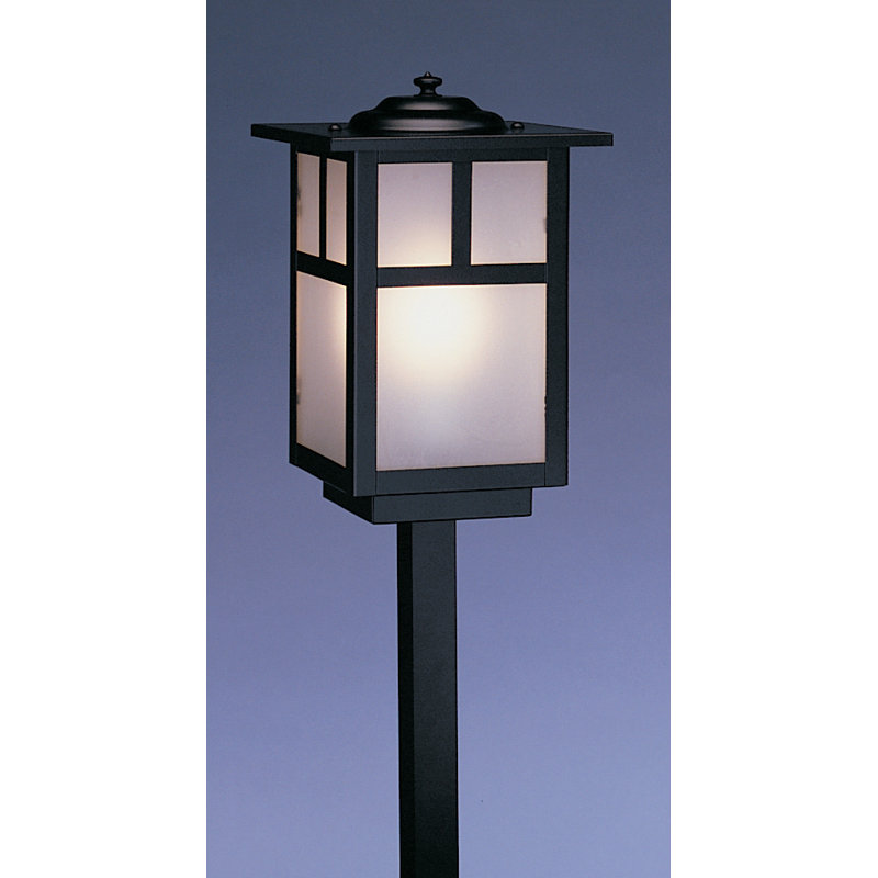 Mission LED Pathway Light, 20" H x 6" W / T - Bar, Bronze, Cream