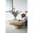 Cream Finish Oval Coffee Table, 36x24x15 Inches-1714429509