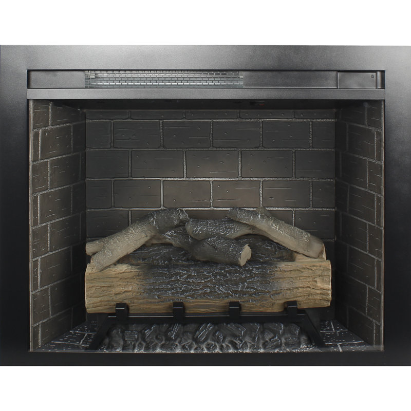 28" Infrared Electric Fireplace Insert with Touch Panel & Crackling Sound