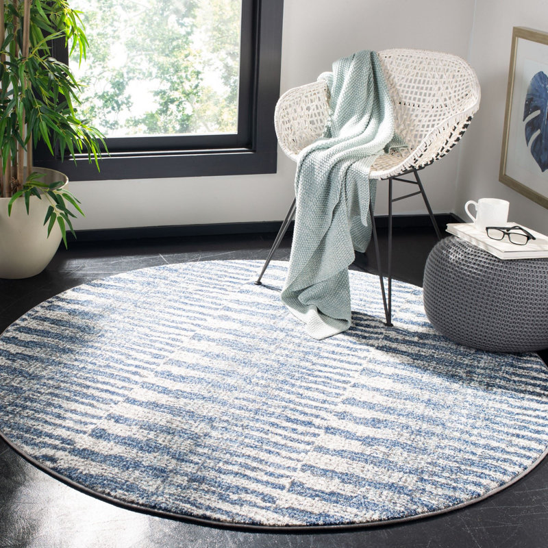 Katzer Performance Abstract Rug, Round 5'3"