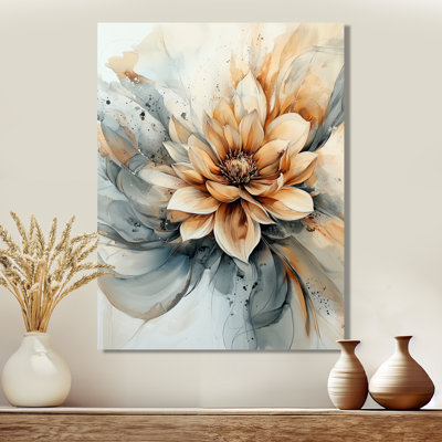  «Modern Twist Of Dahlia Flower I», art mural encadré Dahlia