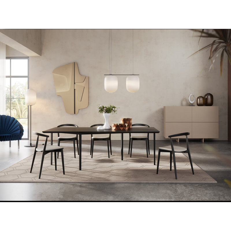 Newood Solid Wood Dining Chair, Black Stained Ash