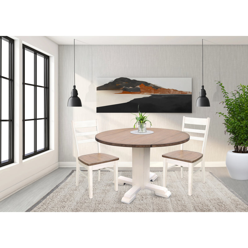 August Grove® Drop Leaf Round Table