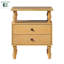 Vivienne Easy Assembly Solid Wood Spindle 2-Drawer Nightstand-1545040437