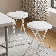 Kyten Round Plastic Collapsible Stools with Handle, 18" Folding Portable Chair 230 lbs Capacity