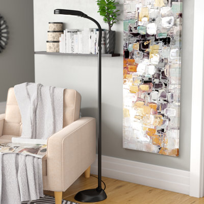 Mcclellan 60" Task Floor Lamp - Full Spectrum Natural Sunlight Lamp with Bendable Neck