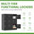 9 Doors Locker, Employee Metal Locker Office Steel Gym Locker with Card Slots and Vents Home, School Office Locker (Black)-1573743051