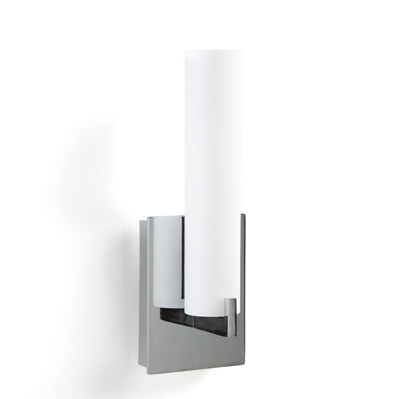 Armiah Aluminum Armed Sconce, Chrome