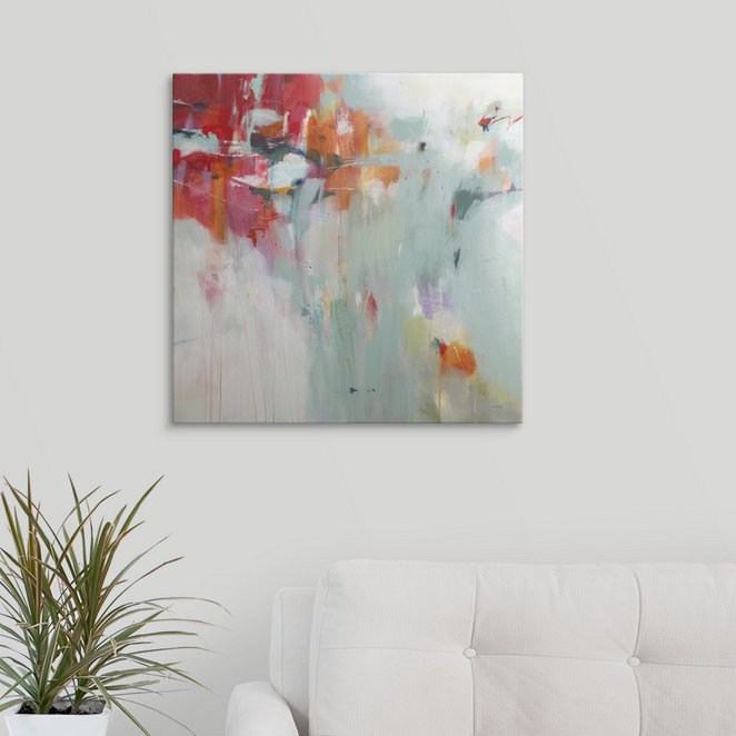 «Glensperth Recollections of Red» par Jill Martin, reproduction d'art, H 30 po x l 30 po x P 1,5 po, Toile