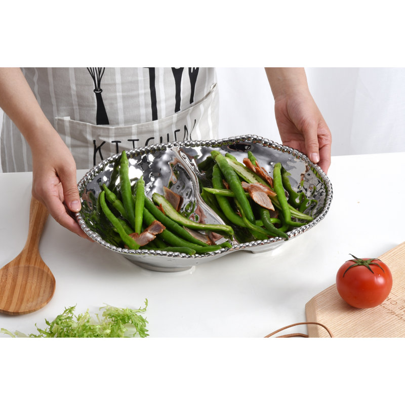 Assiette de service compartimentée