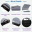 Chaise longue d'extérieur à structure en acier avec auvent courbé, dossier réglable, table d'appoint cachée et accoudoirs arqués-1023635418
