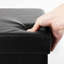 Repose-pieds pliable en similicuir avec rangement-1174561269