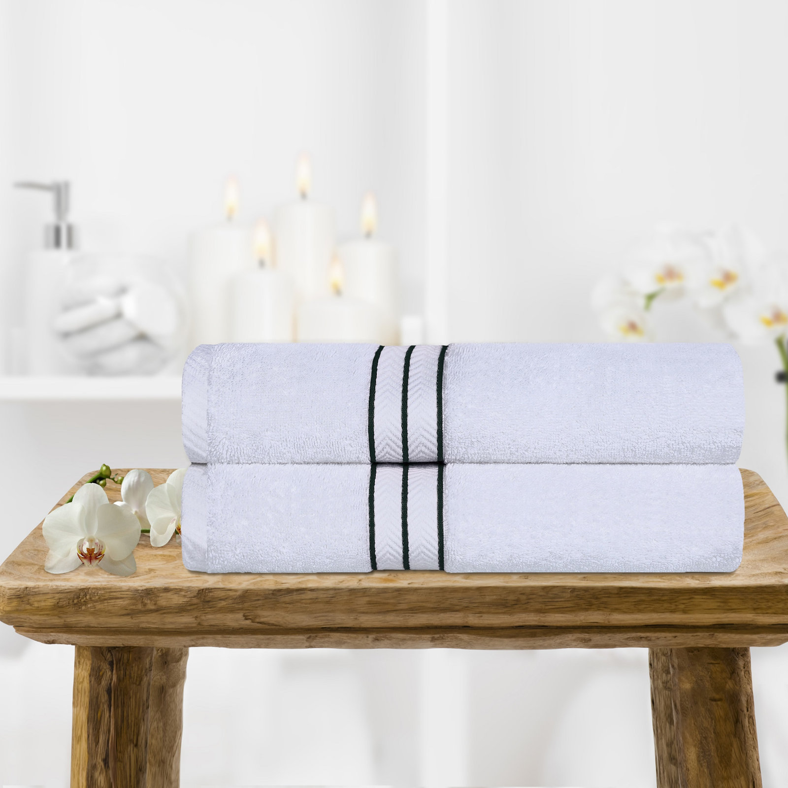 Josann Turkish Cotton Bath Towels, Teal