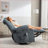 Recliners with Vibration Massage &amp; Heat, Oversized Rocker Chair with 2 Cup Holders, USB Port | Navy Blue | Metal &amp; Wood Frame-2110450091