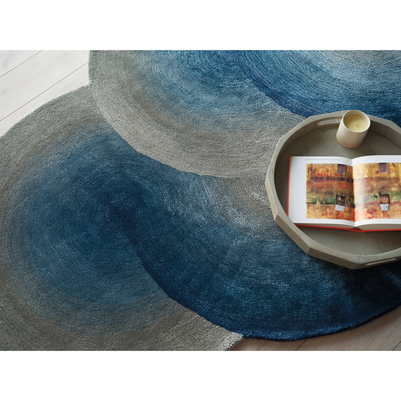 Mitomo Hand Tufted Abstract Area Rug