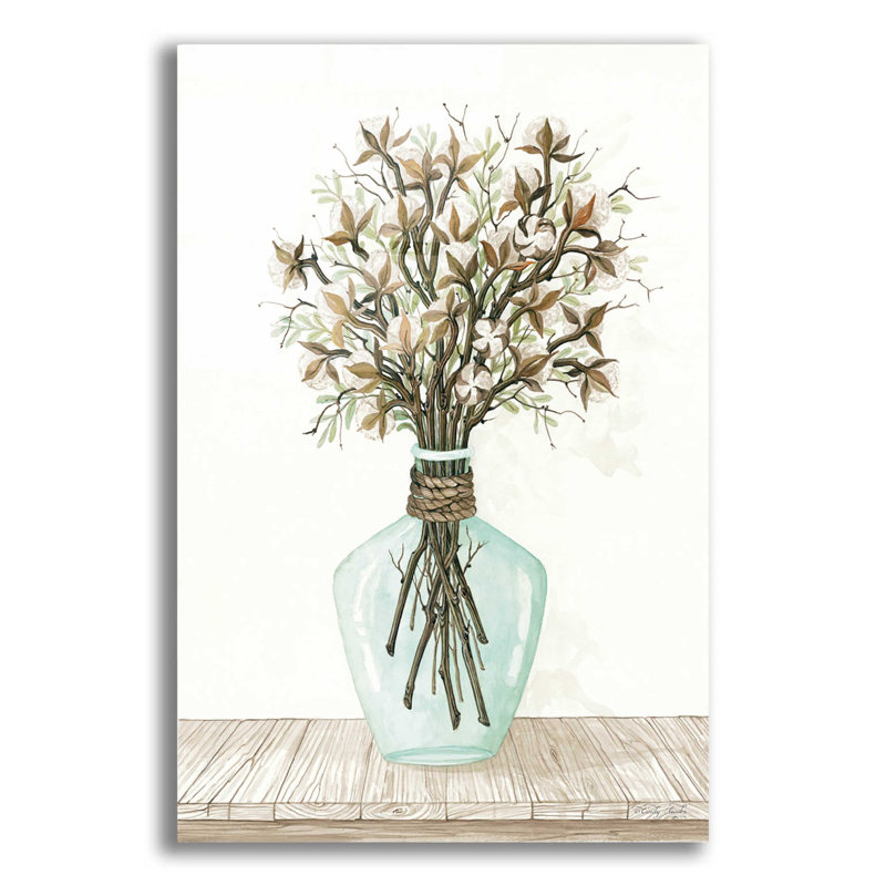 Cotton Bouquet par Cindy Jacobs - Impression sans cadre, H 16 po x l 12 po x P 0,13 po