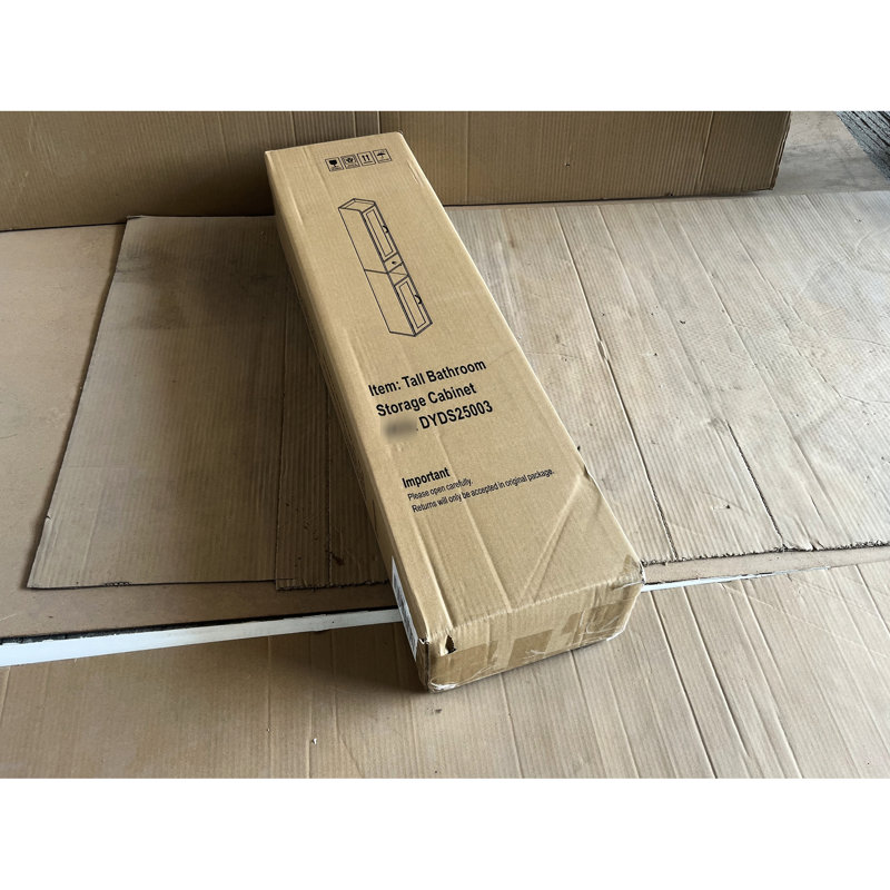 Armoire de rangement de salle de bain 65,98 "blanche avec tablettes réglables, 2 portes, porte basculante, compartiments ouverts pour les petits espaces de cuisine dans la maison 3 portes autoportantes, bureau