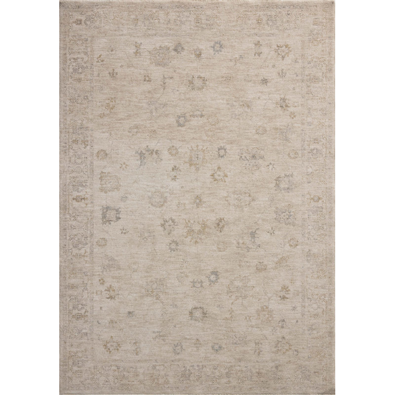Tapis avoine / pierre Chris Loves Julia x Loloi Louisa, Carré 1 pi 6 po
