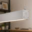 Luminaire linéaire DEL LinearLux de qualité commerciale, à intensité variable, 120 V/277 V, 40 W, flux lumineux de 4 600 lm, antiéblouissement, connectable, pour atelier et garage, argenté, lot de 2-133665194-133665197