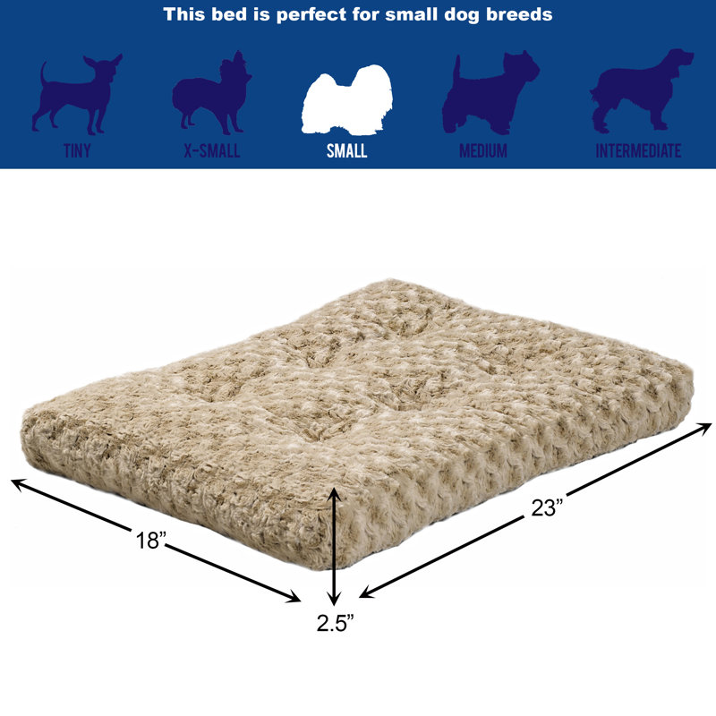 Mocha Plush Ombré Swirl Small Pet Bed