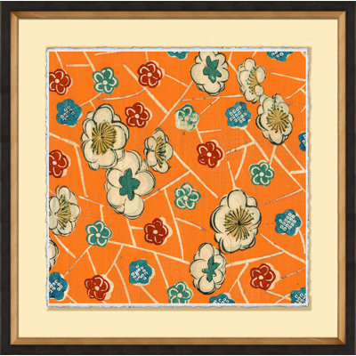 Tangerine III - Peinture encadrée sur papier