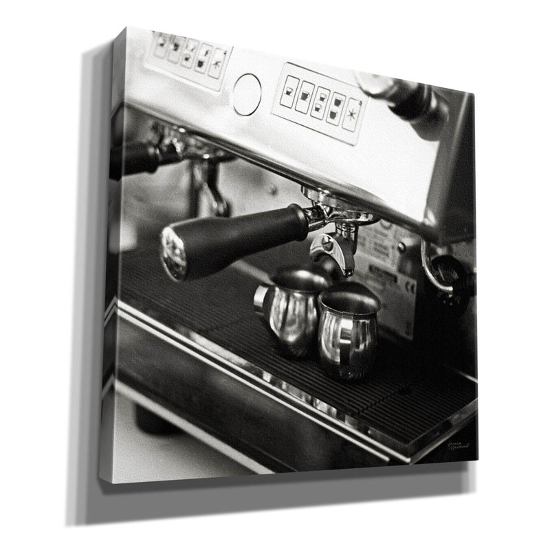 «Coffeehouse 1» par Laura Marshall, art mural sur toile, H 37 po x l 37 po x P 1,5 po