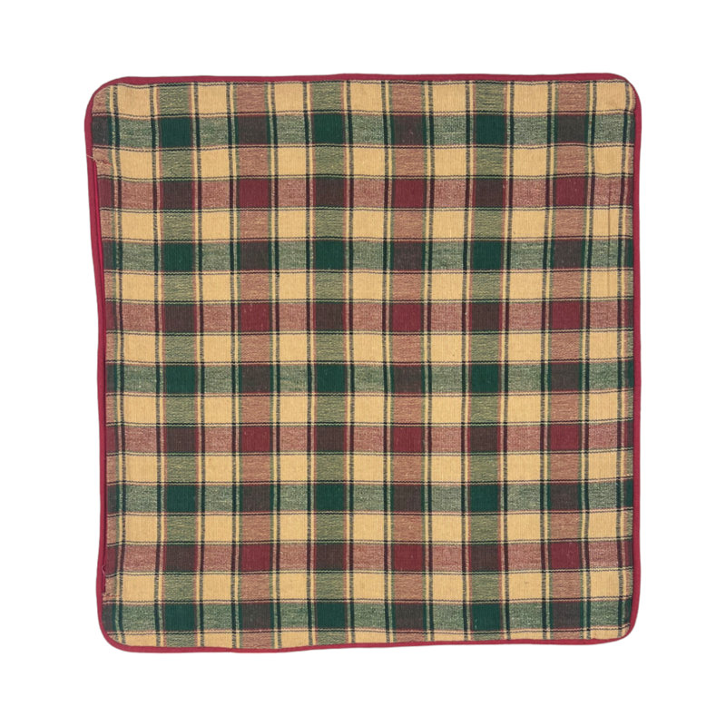 Bibeau Plaid Square Throw Cushion