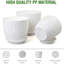 9/8/7.5 Inch Flower Pots, Set Of 3 Modern Decorative Plastic Pla...