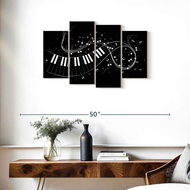 Abarca Piano Key Notes, H 22 po x l 36 po