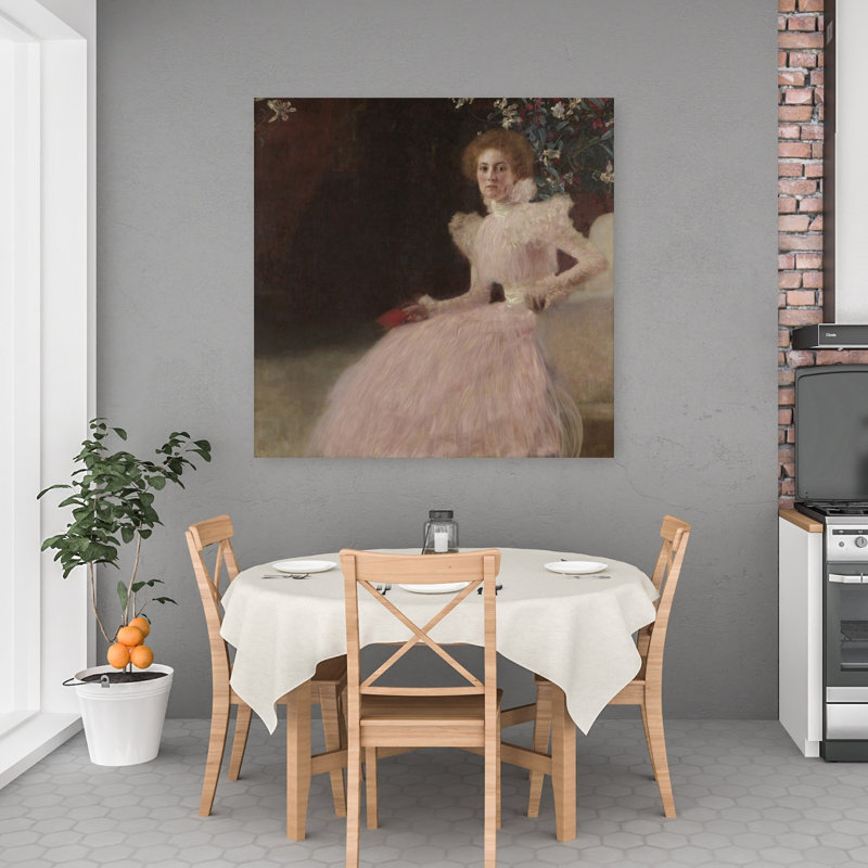 Sonja Knips, 1898, Portrait abstrait contemporain, Estampe murale, H 48 po x l 48 po
