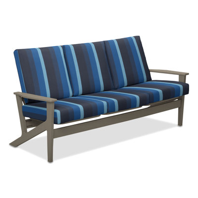Chrisa 74.5'' Wide Patio Sofa with Cushions