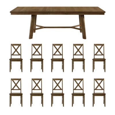 Oaklyn Modern Extendable Rectangular Dining Table Set