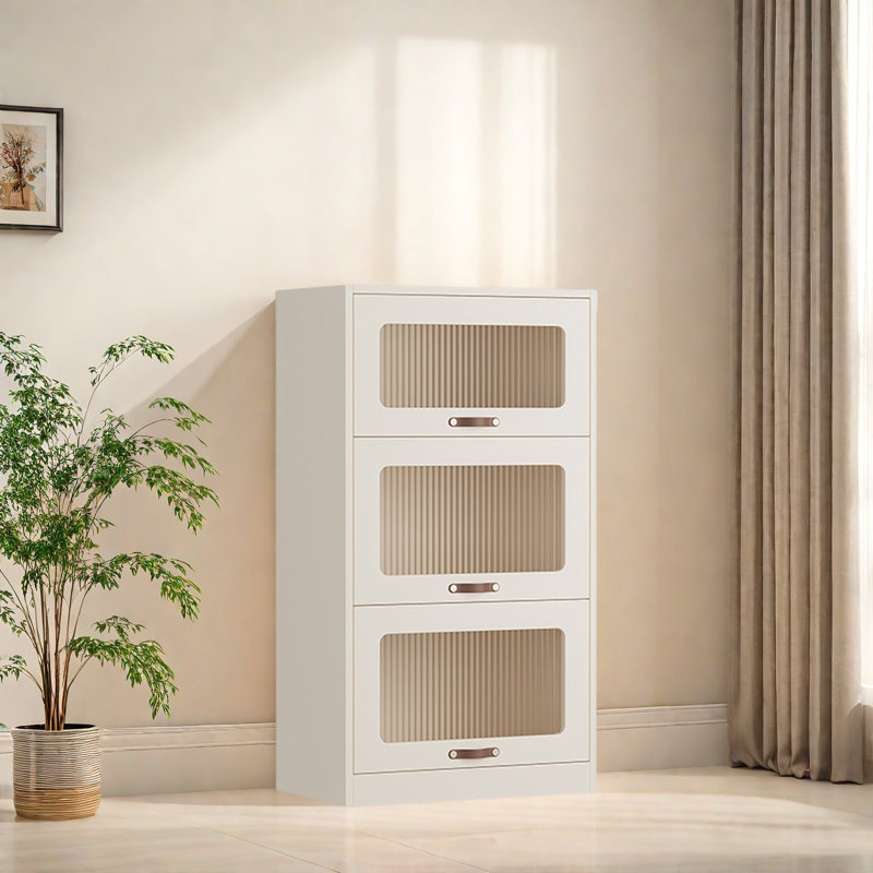 Rabehi, (3 tablettes) H 42,5 po x l 23,6 po x P 13,7 po, Blanc