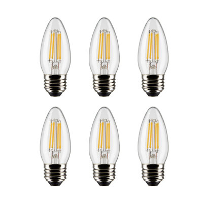 4 Watt (40 Watt Equivalent), B11 LED, Dimmable Light Bulb, Warm White E26/Medium (Standard) Base