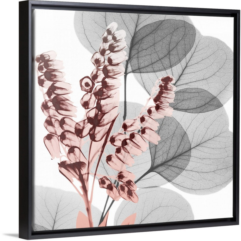 Reproduction d’art sur toile, "blush blush 2" par Albert Koetsier, Toile avec cadre flottant noir