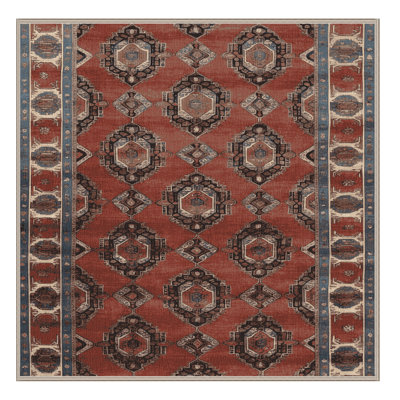 Machine Washable Persian Brown Area Rug