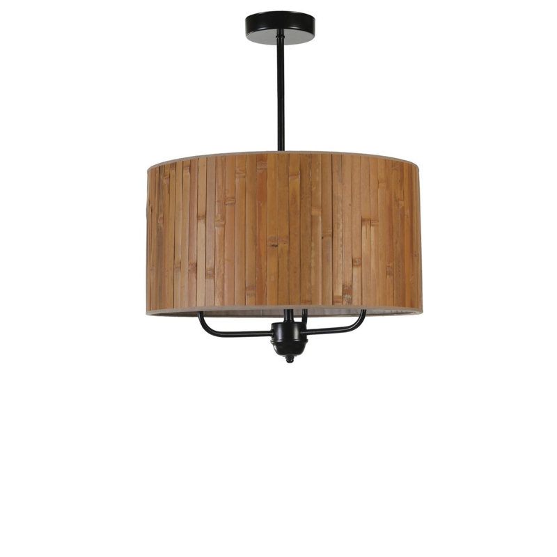 Chandle Chandelier, Walnut/Black