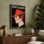 Figure in Red Geometry Art Deco - Wrapped Canvas-553982784-553982794